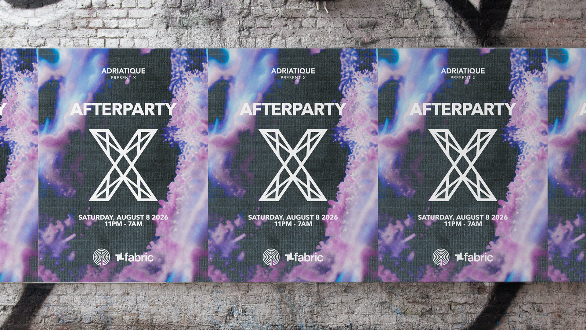 Adriatique present X Afterparty - Fabric  - 08 Aug 2026