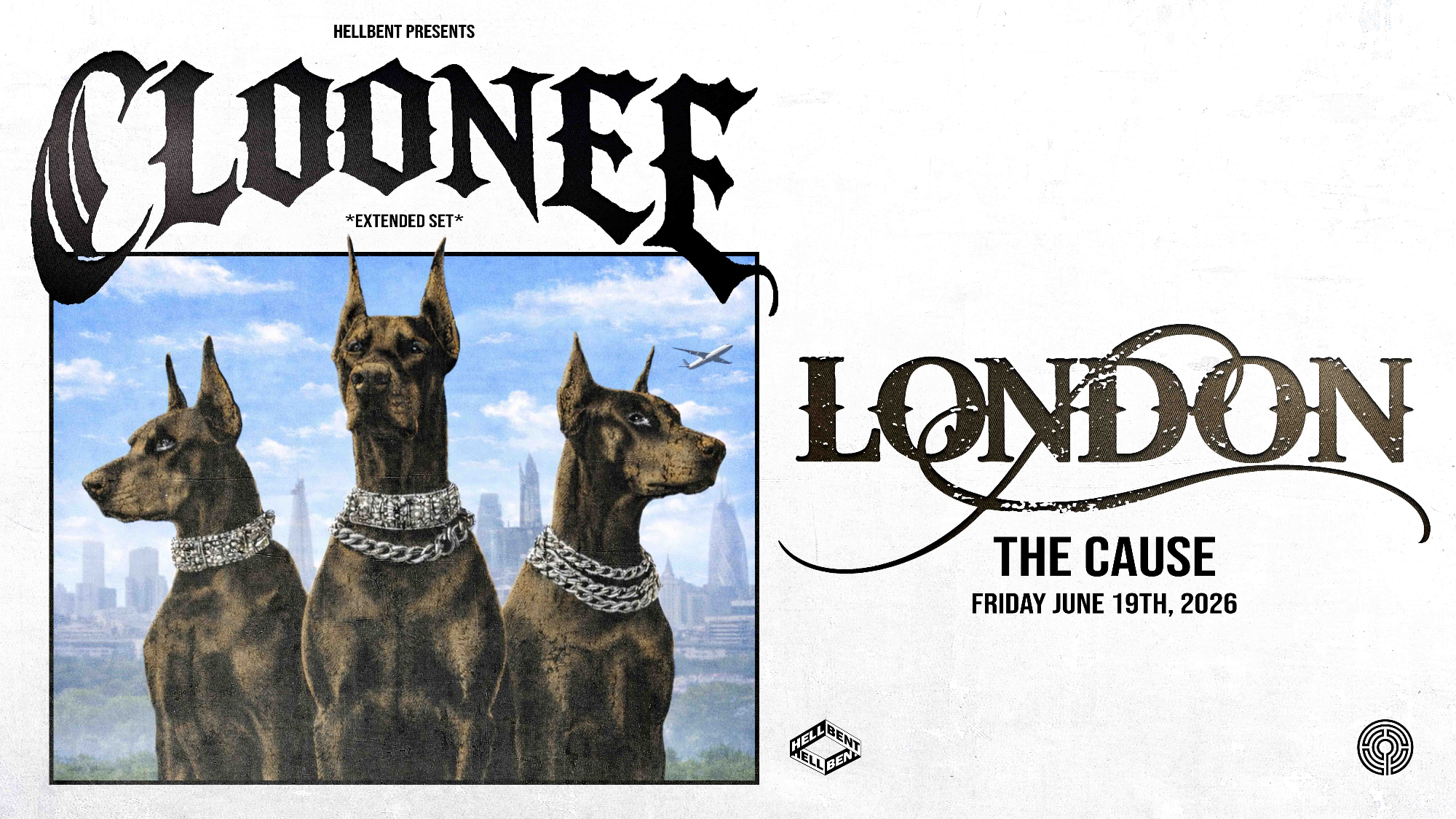 Cloonee presents Hellbent - The Cause - dock road - 19 Jun 2026