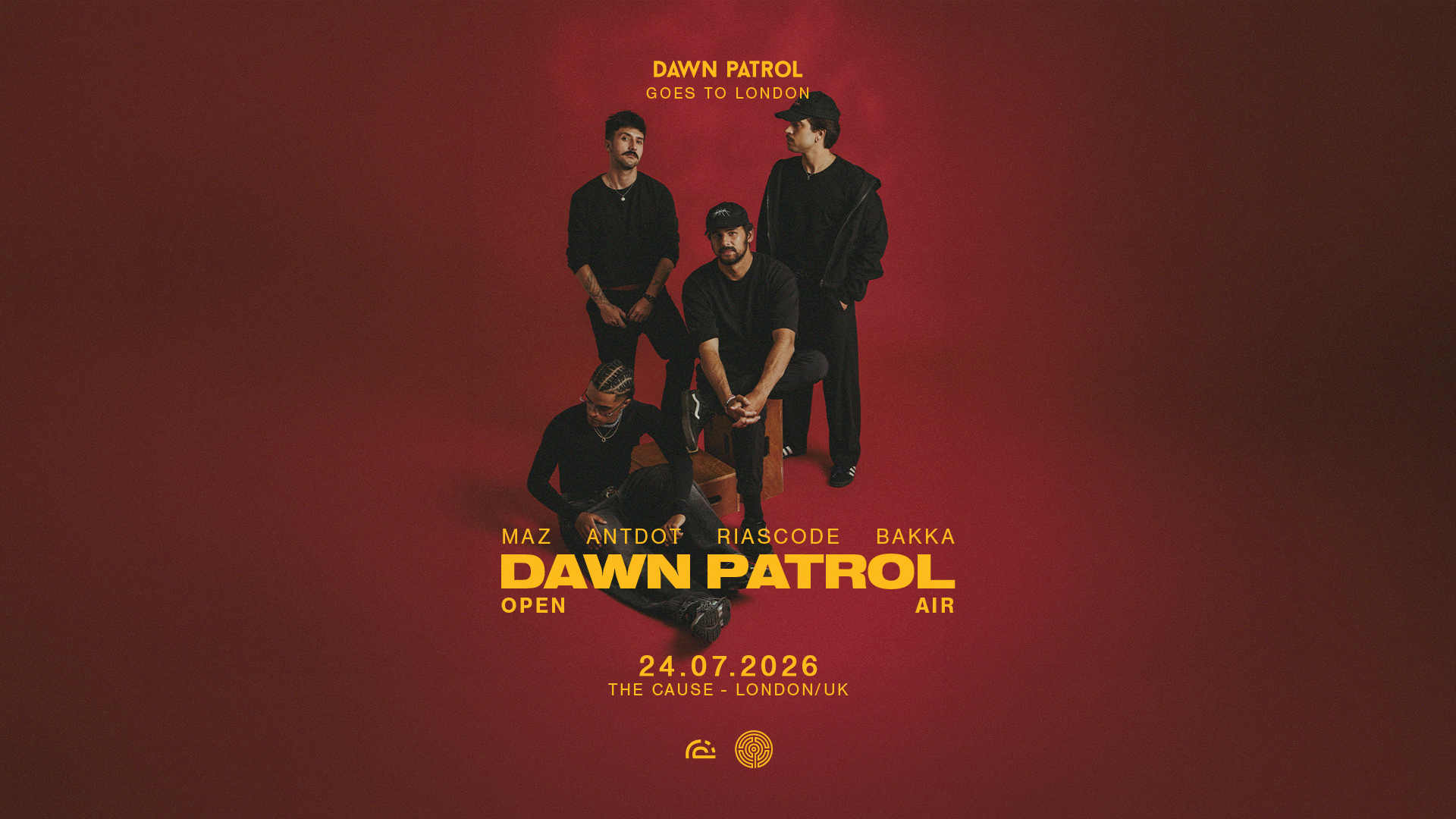 Dawn Patrol Open Air: Maz & Antdot extended set - The Cause - dock road - 24 Jul 2026