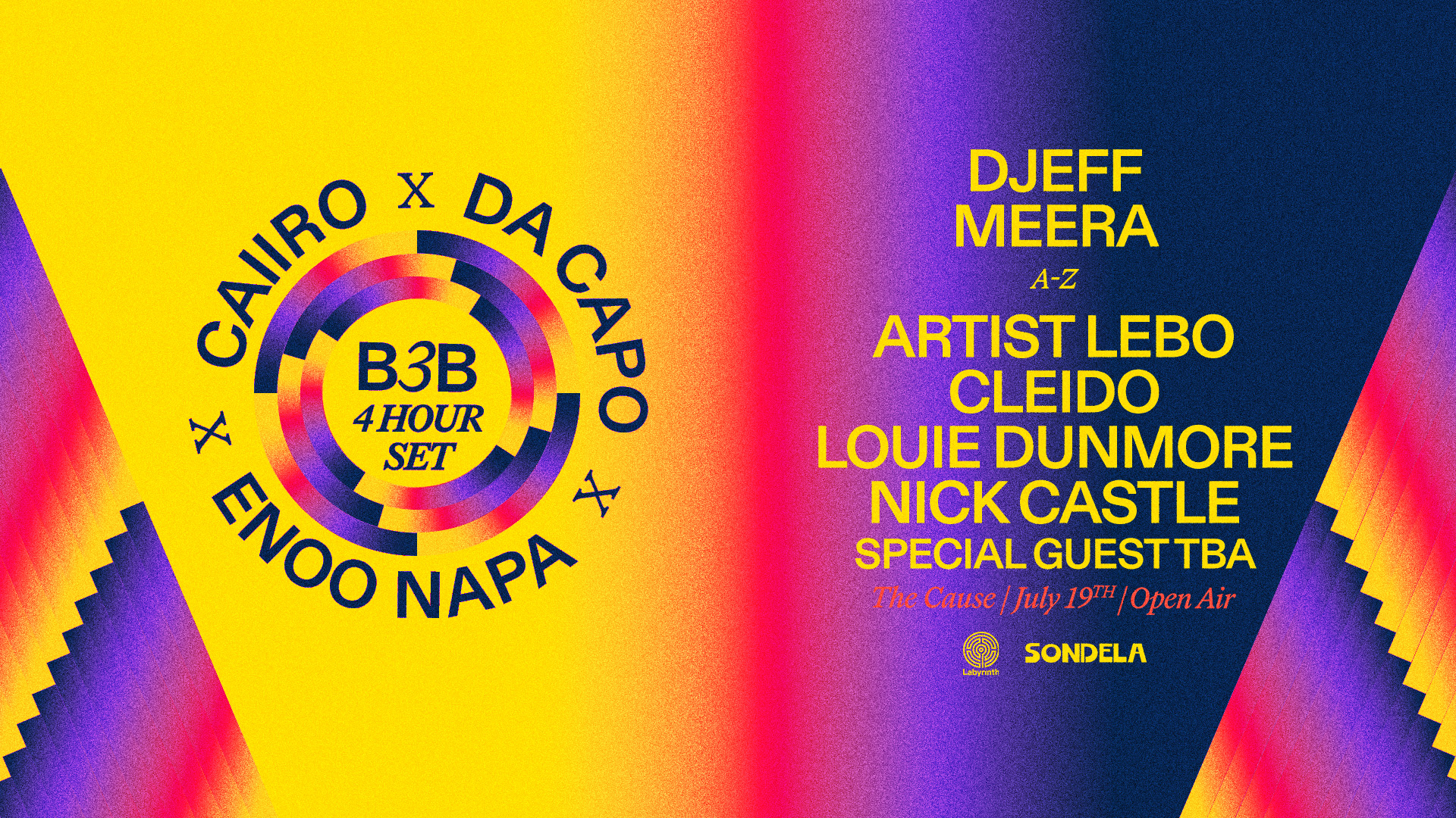 Caiiro x Da Capo x Enoo Napa 4 hour set - The Cause - dock road - 19 Jul 2025