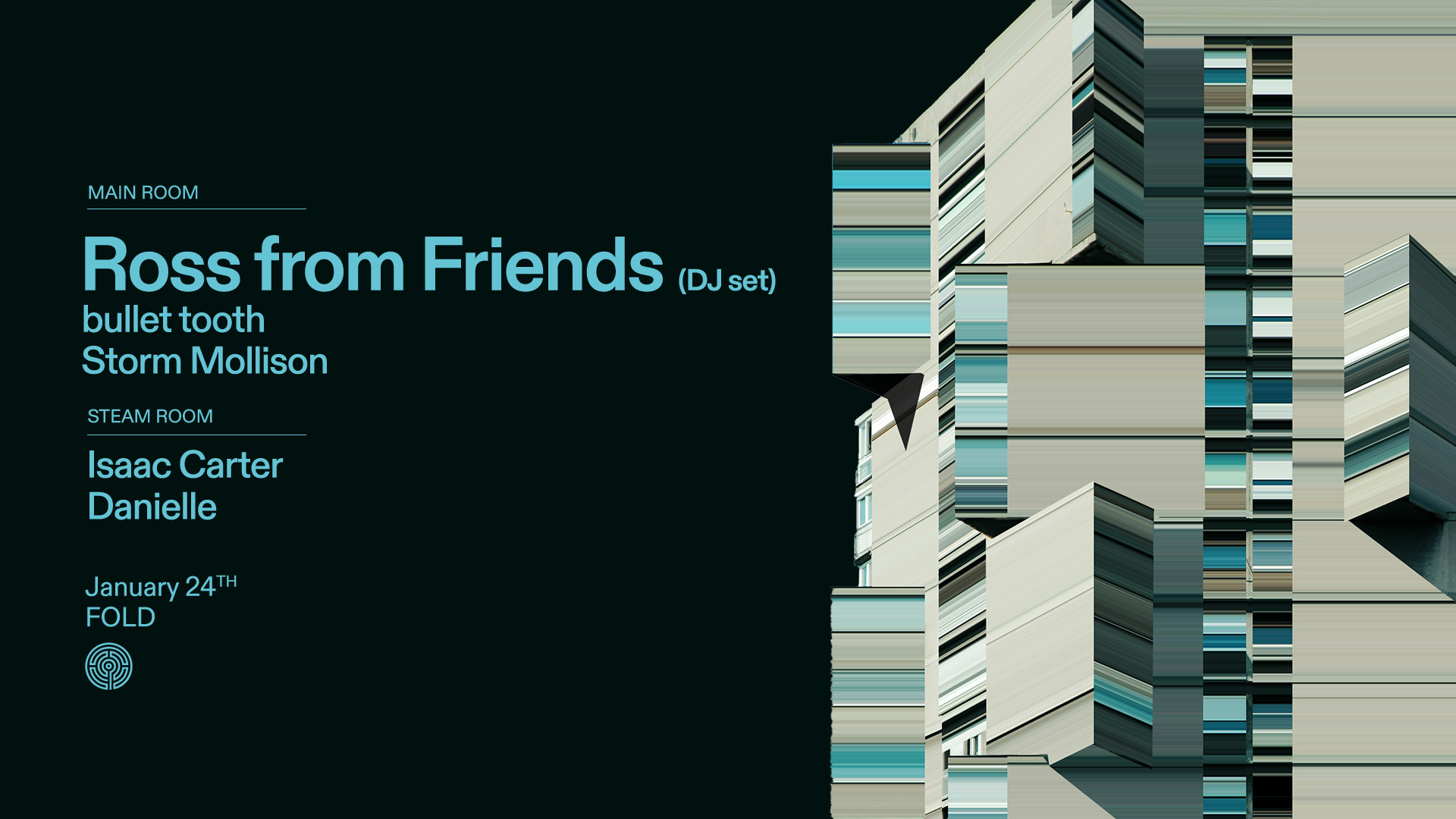 Ross From Friends extended set, bullet tooth, Isaac Carter, Danielle & Storm Mollison - FOLD - 24 Jan 2026