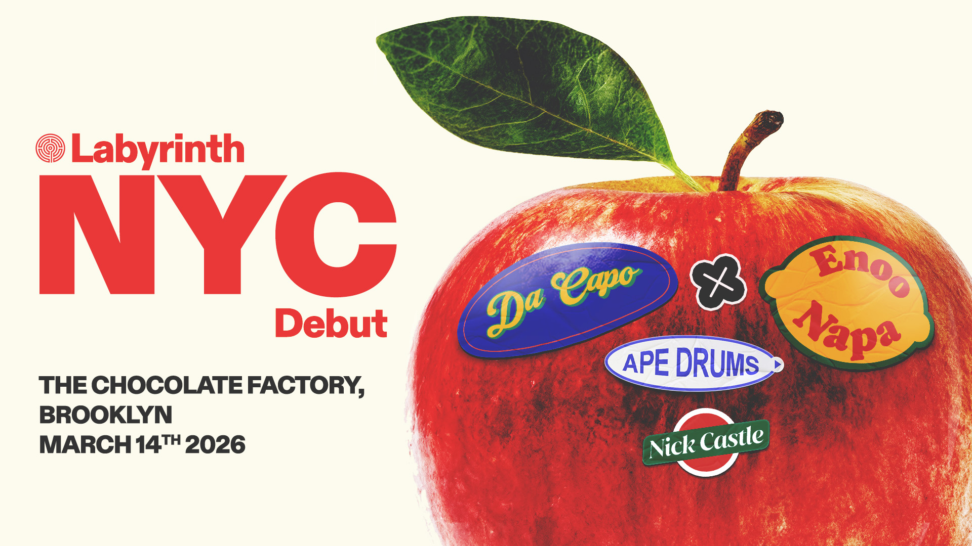 NYC debut: Da Capo x Enoo Napa  - Labyrinth Events - 15 Mar 2026