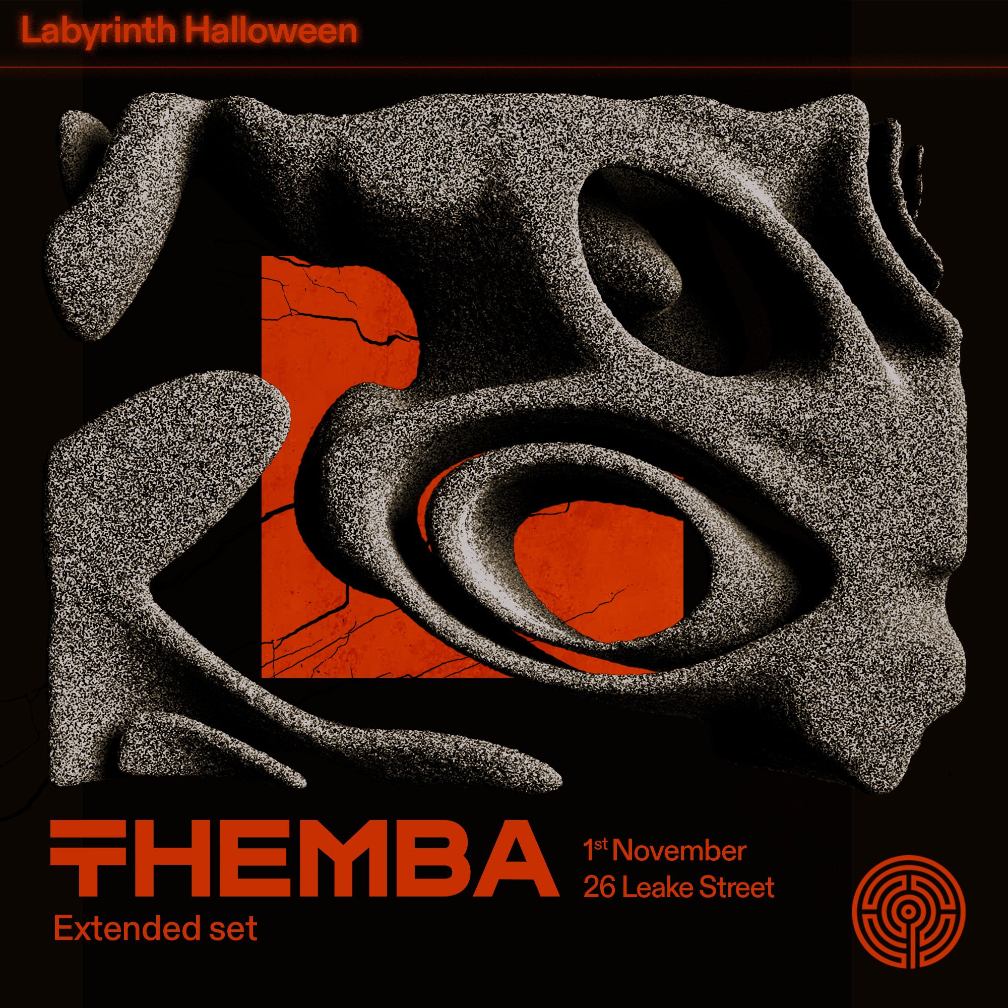 01.11 Labyrinth Halloween: THEMBA at 26 Leake Street SIGN UP
