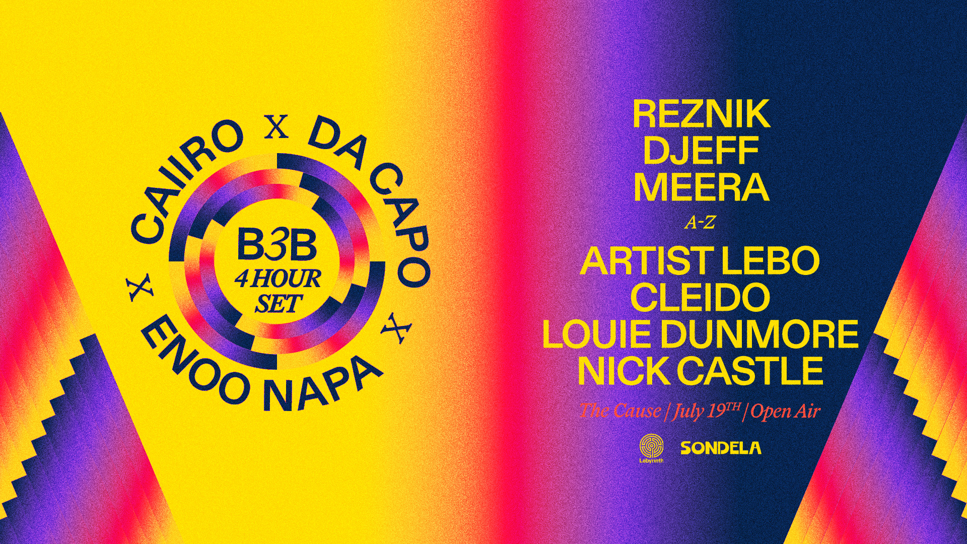 Caiiro x Da Capo x Enoo Napa 4 hour set - The Cause - dock road - 19 Jul 2025