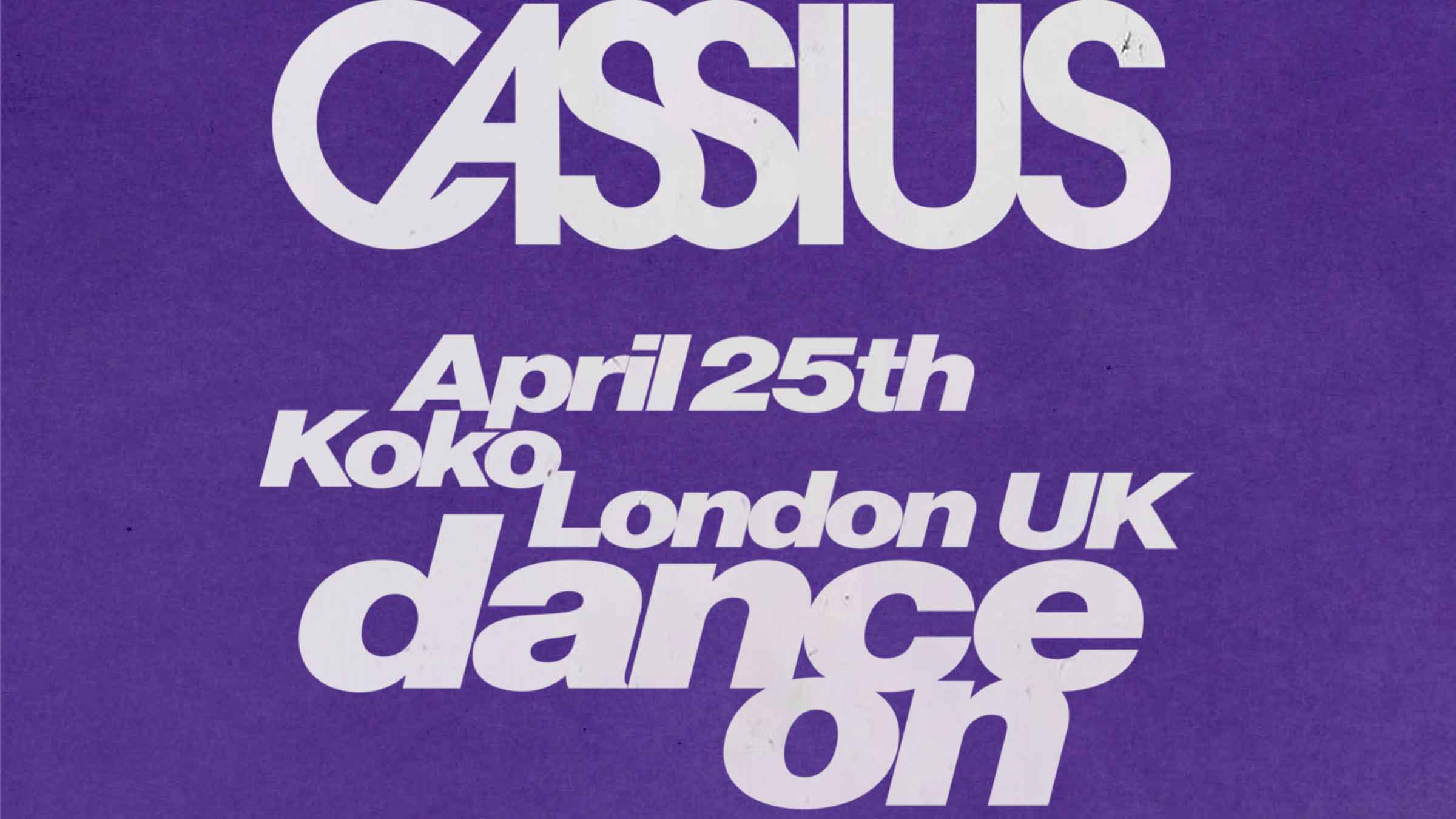 Cassius Live  - Koko - 25 Apr 2026