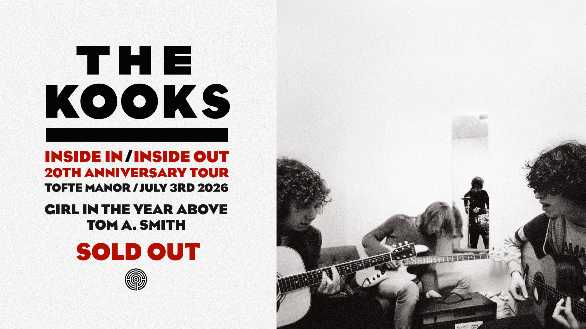 The Kooks Inside In / Inside Out 20 year anniversary tour  - Tofte Manor - 03 Jul 2026