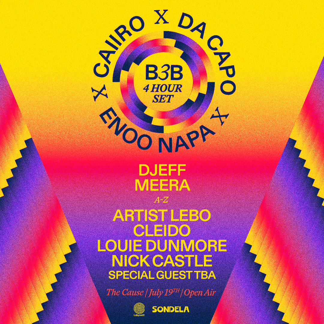 Caiiro x Da Capo x Enoo Napa 4 hour set - The Cause - dock road - 19 Jul 2025