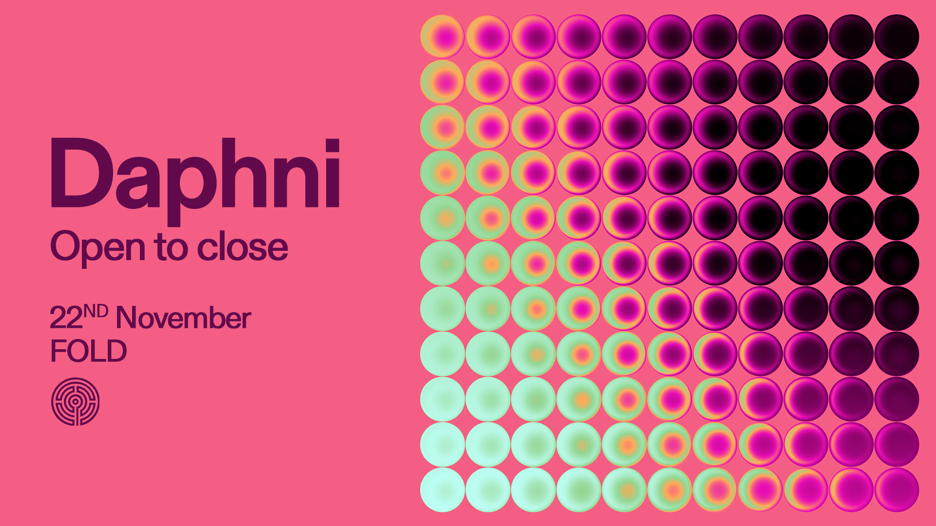 Daphni open to close at FOLD - Fold - 22 Nov 2025