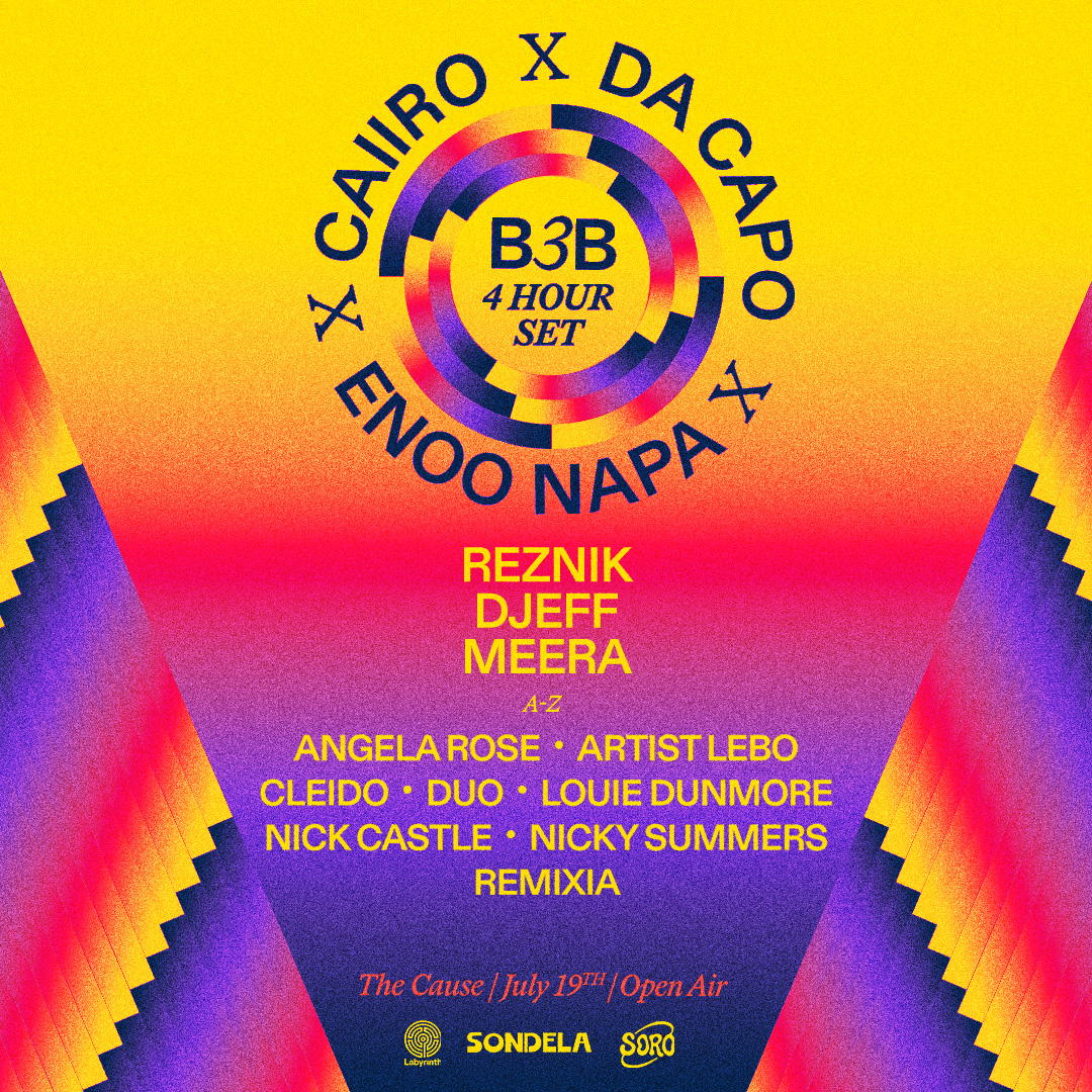 3 rooms, 14 artists, 16 hours of music.