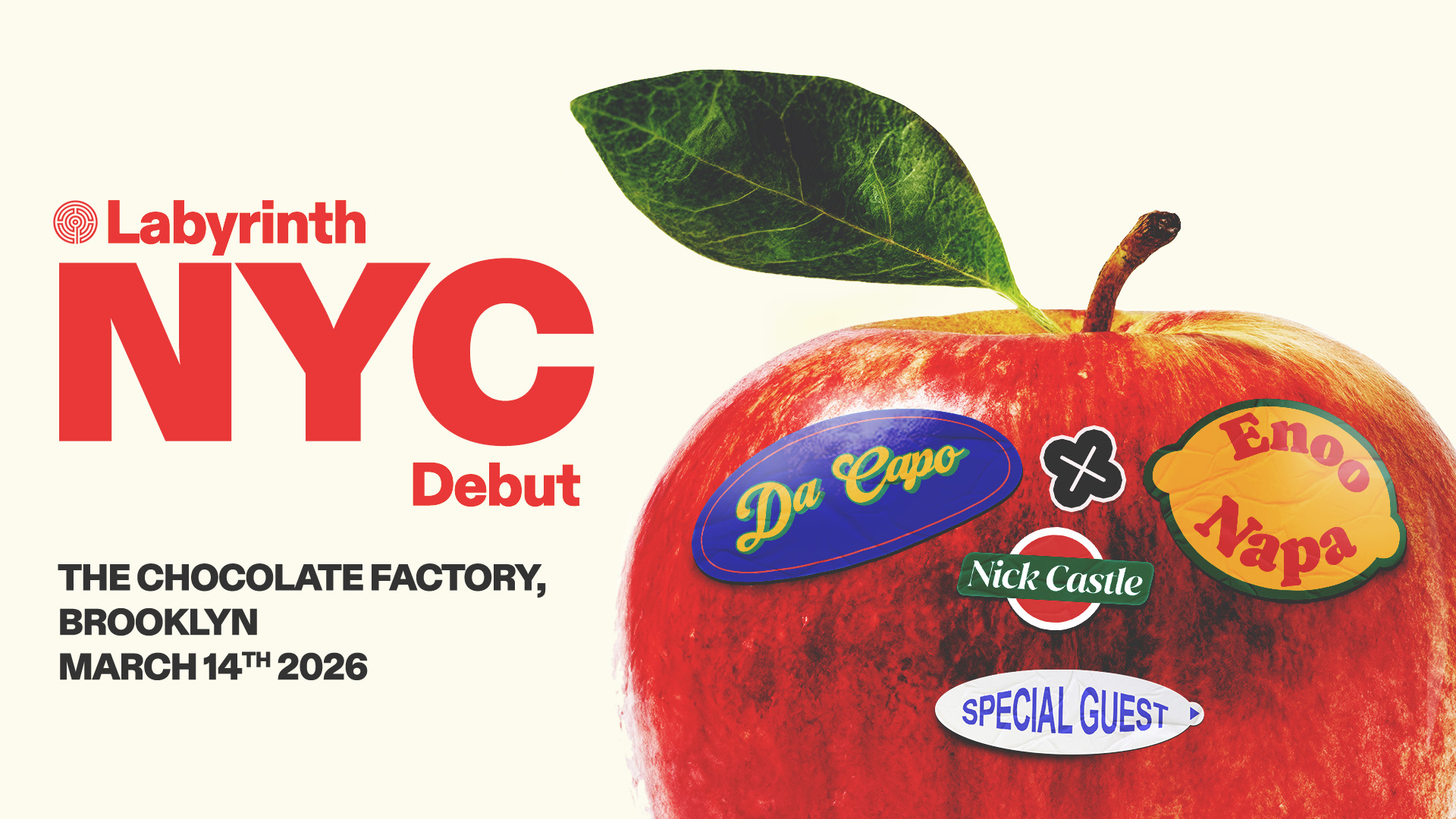 NYC debut: Da Capo x Enoo Napa  - Labyrinth Events - 15 Mar 2026